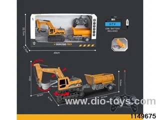1:22 27MHz 6ch RC Construction Vehicle with Lights