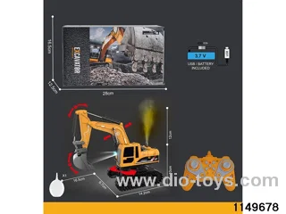 1:22 2.4G 11ch RC Engineering Vehicle with Sound and Lights