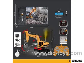 1:22 2.4G 11ch RC Engineering Vehicle with Sound and Lights