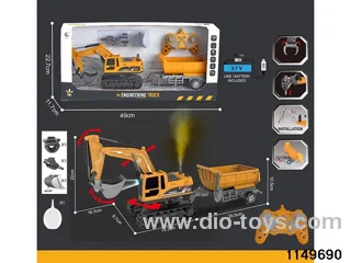 1:22 2.4G 11ch RC Engineering Vehicle with Sound and Lights