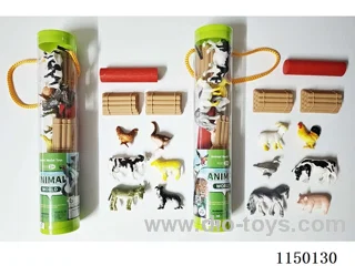Solid Farm Animals Set (2 Mixed)
