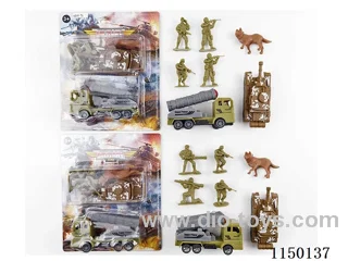 Military pull back Missile Vehicle Set (2 Mixed)
