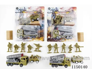 Military pull back Missile Vehicle Set (2 Mixed)