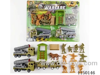 2 Military pull back Missile Vehicle Set