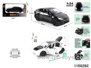 1:24 alloy pull back car with light and sound