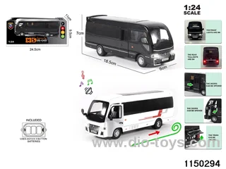 1:24 alloy pull back car with light and sound