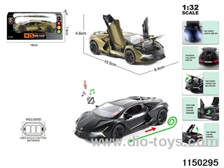 1:32 alloy pull back car with light and sound