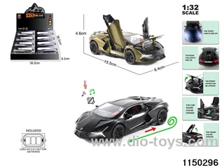 1:32 alloy pull back car with light and sound