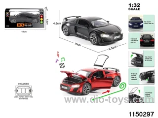 1:32 alloy pull back car with light and sound