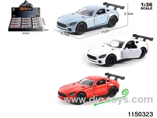 1:36 alloy pull back car