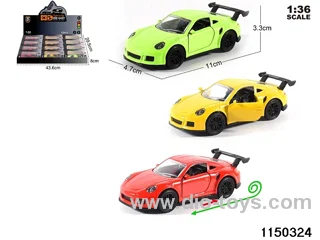 1:36 alloy pull back car