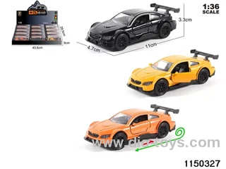 1:36 alloy pull back car