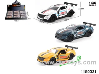1:36 alloy pull back car