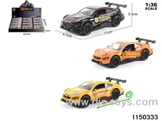 1:36 alloy pull back car