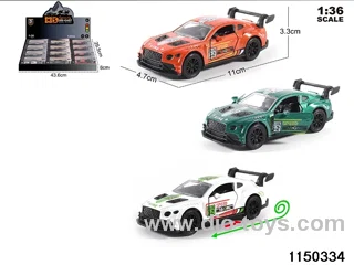 1:36 alloy pull back car