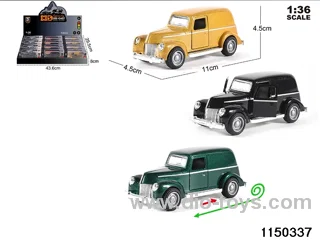 1:36 alloy pull back car
