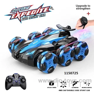 Rc 2.4g Electric Remote Control Racing Car 4wd High Speed Drift 360-degree Stunt Cool Sports Car in color box