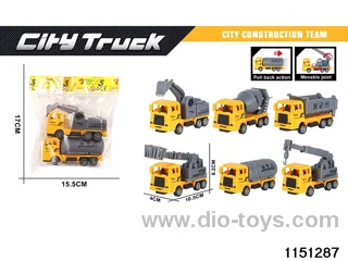 Pull Back Construction Vehicle Set