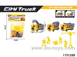 Pull Back Construction Vehicle Set