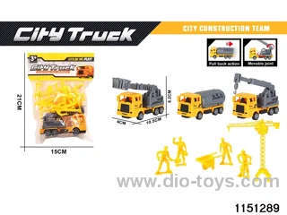 Pull Back Construction Vehicle Set