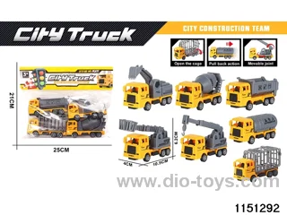 Pull Back Construction Vehicle Set