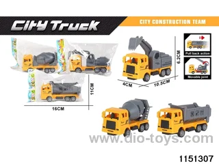 Pull Back Construction Vehicle Set