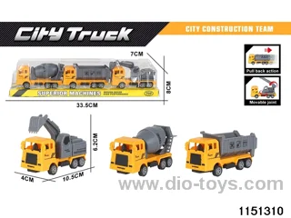 Pull Back Construction Vehicle Set