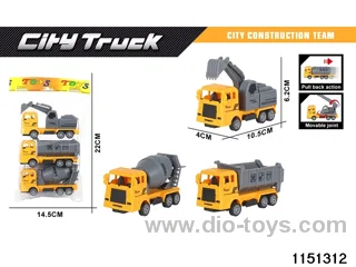 Pull Back Construction Vehicle Set