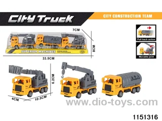 Pull Back Construction Vehicle Set