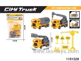 Pull Back Construction Vehicle Set