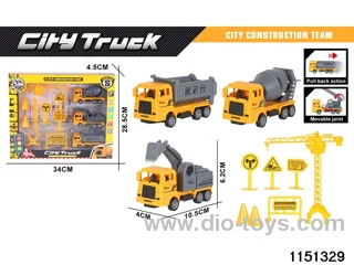 Pull Back Construction Vehicle Set