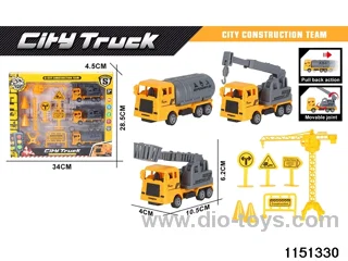 Pull Back Construction Vehicle Set