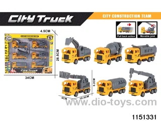 Pull Back Construction Vehicle Set