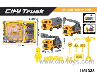 Pull Back Construction Vehicle Set