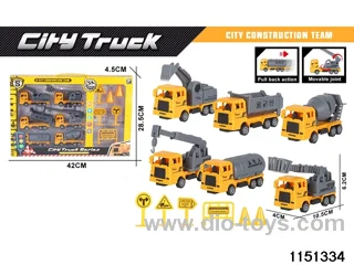 Pull Back Construction Vehicle Set