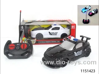 1:18 4 ch rc car with light/not include battery