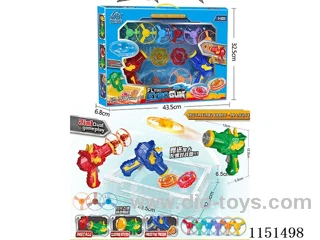 light up flying disc gyro dinosaur gun
