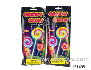 Fluorescent lollipops