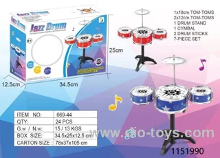 drum set in color box