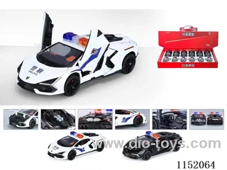 pull back alloy car W L/M 2 colors mixed