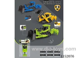 Inertia Track Construction Vehicle 3 Colours Mixed Pack