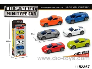 Alloy pull back car (6pcs)
