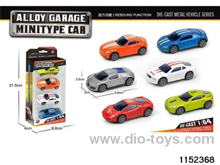Alloy pull back car (4pcs)