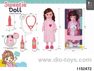 13 inch doll with medical kit