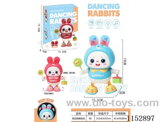 B/O rabbit W L/M included 3*AAA battery 2 colors mixed