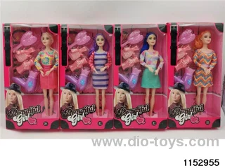 11 inch 9 joint Barbie doll set