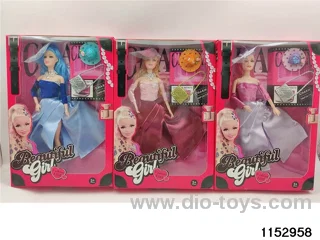 11 inch 9 joint Barbie doll set