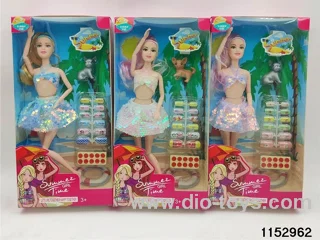 11 inch 11 joint Barbie doll set