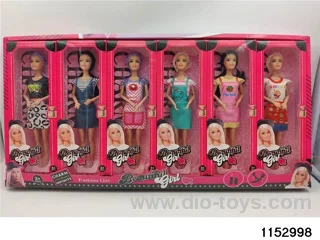 11 inch 9 joint Barbie doll set