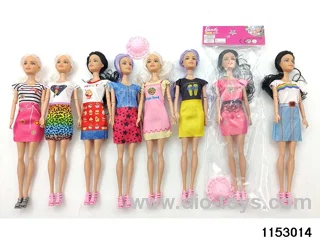 11 inch 9 joint Barbie doll set